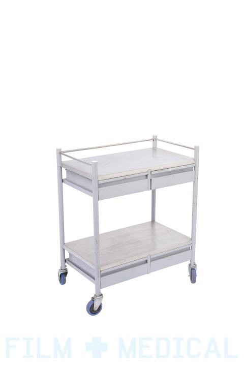 Hospital trolley with drawer